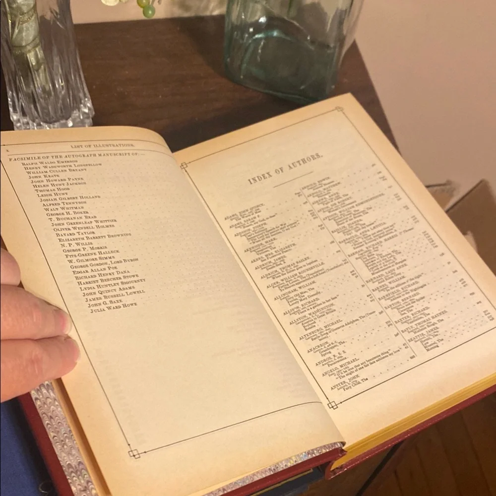 Library of World Poetry Hardcover Coffee Table Book - Unbranded - Red